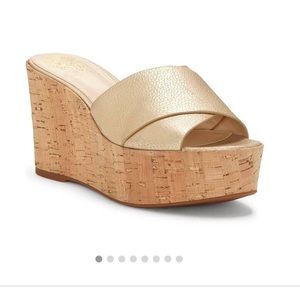 Vince Camuto Kessina Gold Sandals